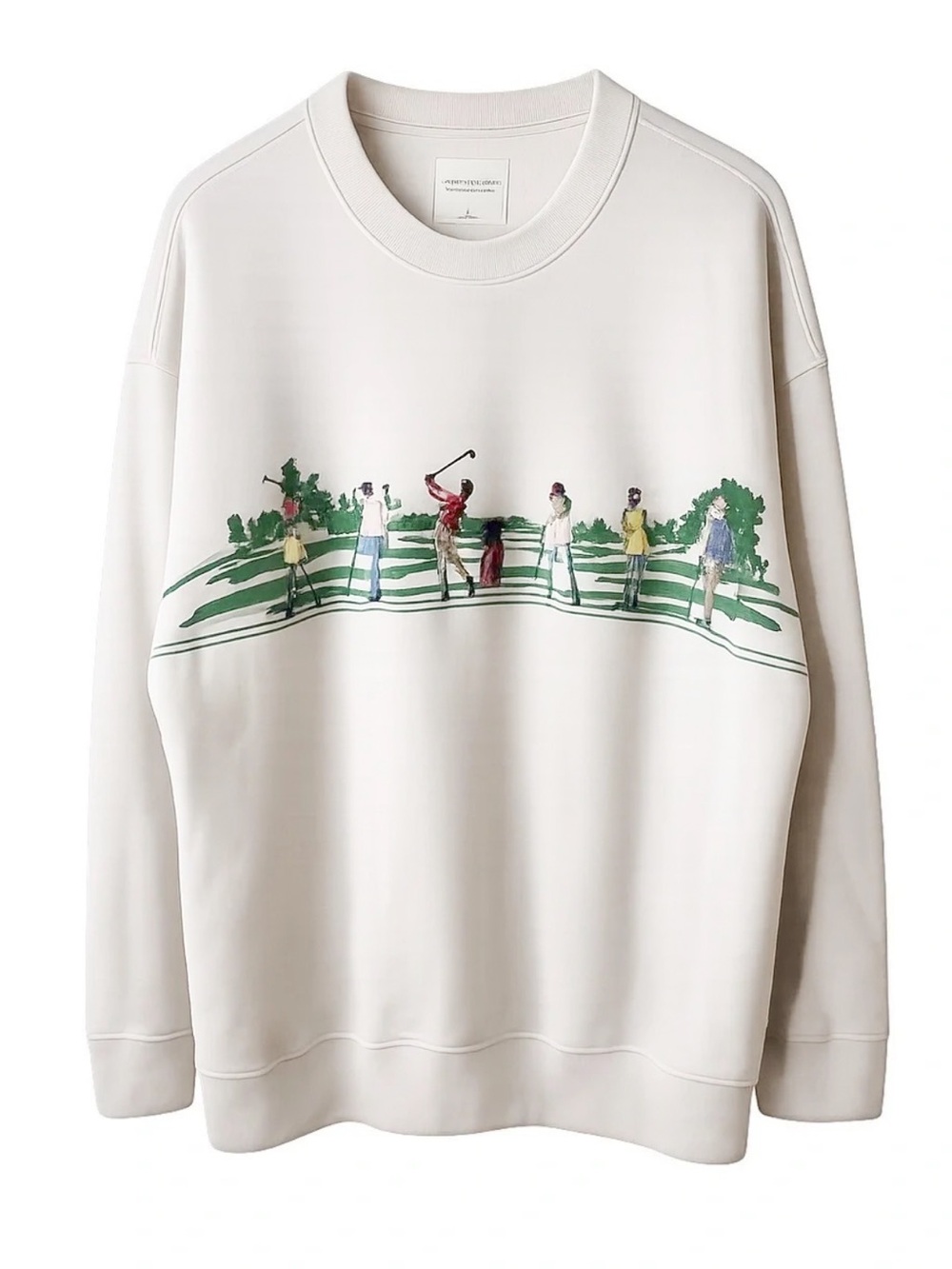 Abercrombie & Fitch Soft A&F Golf Embroidered Graphic Crewneck Sweatshirt - Picture 3 of 9